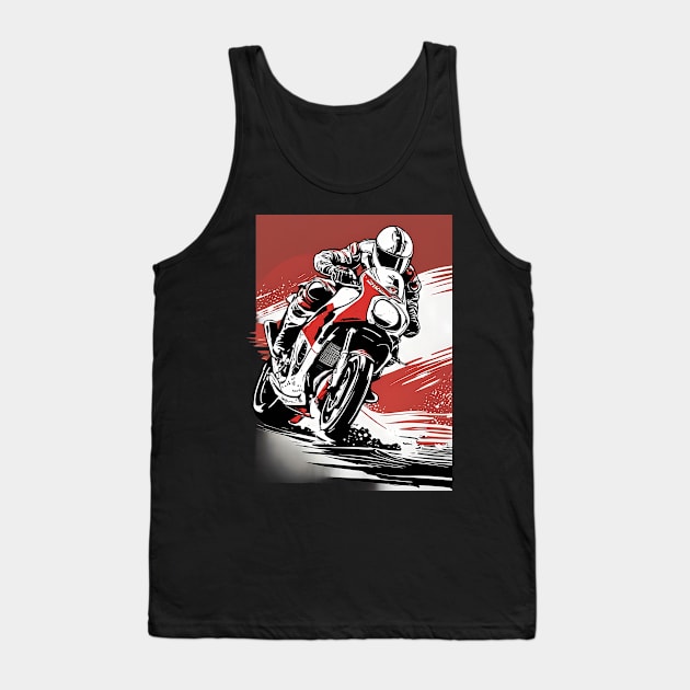 Moto Biker Club Tank Top by animegirlnft